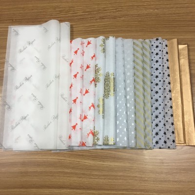 high quality Custom printed logo gift wrapping tissue paper for shoes garment